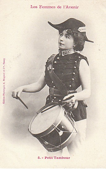 Illustration for article titled "The Women of The Future," according to 1902 French trading cards